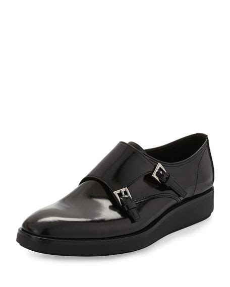 prada white monk shoes